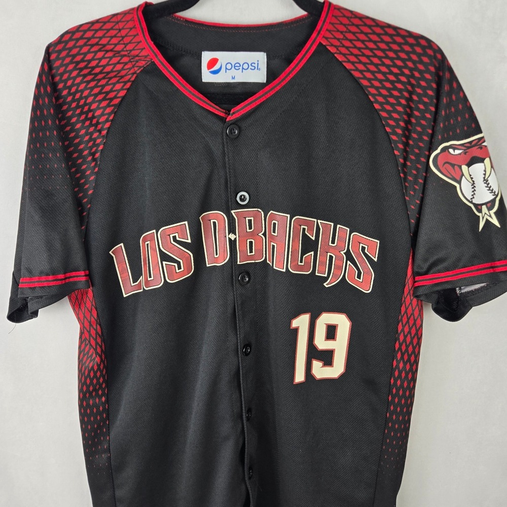 Arizona Diamondbacks Los D-Backs Jersey X Pepsi Mens M Black Baseball 19 MLB SGA